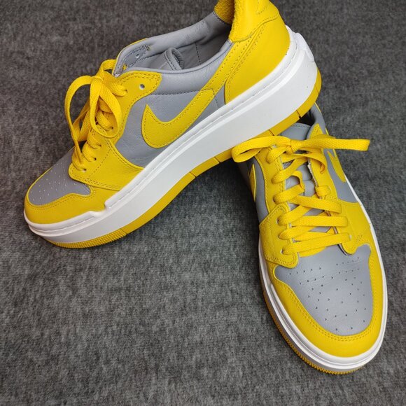 Nike Air Jordan 1 Elevate Low Yellow Grey DH7004-017 Womens Sz 10 = Mens Sz 8.5 - Picture 6 of 8